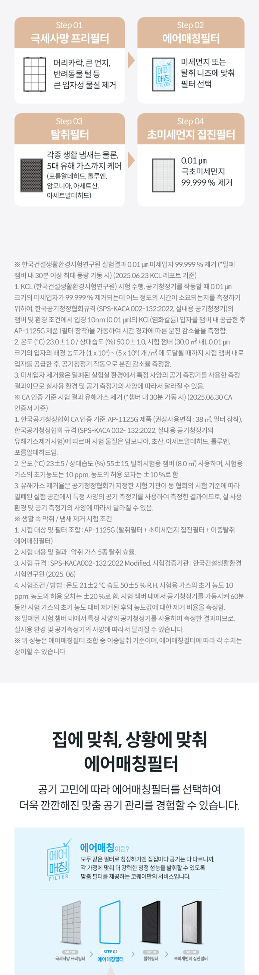 AP-1125G_코웨이 스퀘어핏 공기청정기_2번째 상세정보 코웨이 AP-1125G 코웨이 스퀘어핏 공기청정기 상세이미지 3