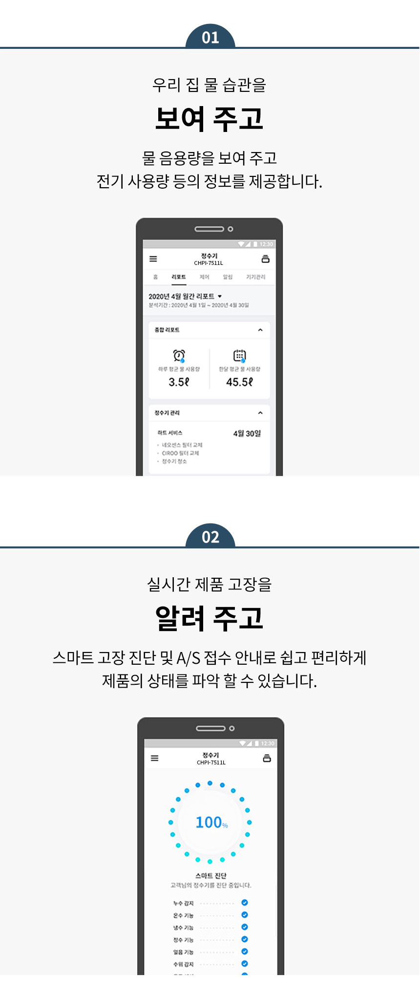 코웨이 CPI-7511L 코웨이 AIS 3.0 IoCare 얼음정수기 상세이미지 15