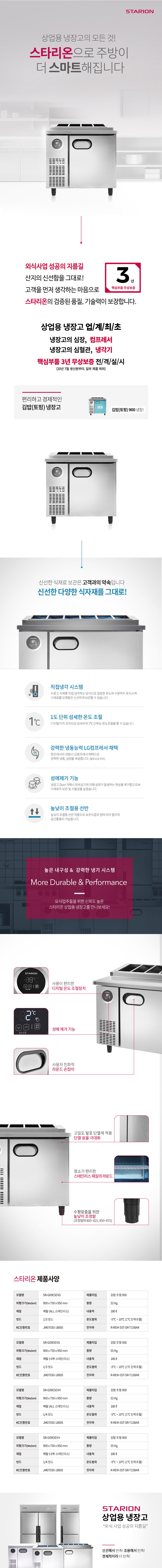 SR-G09EIEVG_스타리온 업소용 테이블 김밥토핑 냉장고 직냉식 900 1/3 밧드 앞작업대 내부스텐_0번째 상세정보 동양렌탈 SR-G09EIEVG 스타리온 업소용 테이블 김밥토핑 냉장고 직냉식 900 1/3 밧드 앞작업대 내부스텐 상세이미지 1