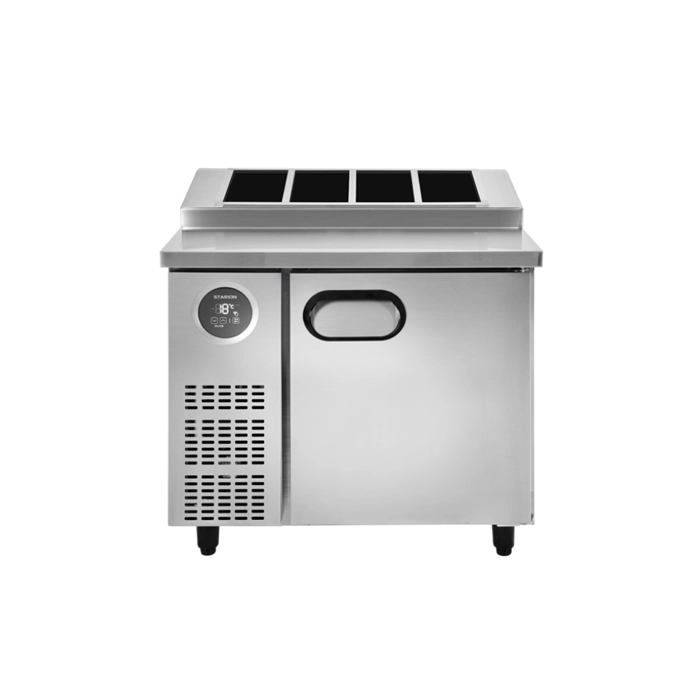 동양렌탈 SR-G09EIEVG 스타리온 업소용 테이블 김밥토핑 냉장고 직냉식 900 1/3 밧드 앞작업대 내부스텐 제품 이미지 2